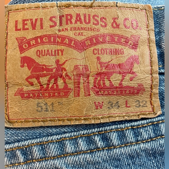 MEN’S Levi’s Straight Fit Jeans - Picture 3 of 4